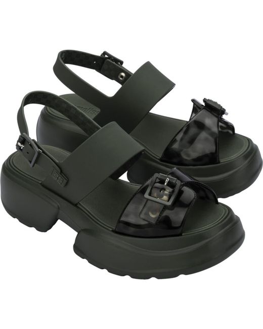 Melissa Black Push Slingback Platform Sandal