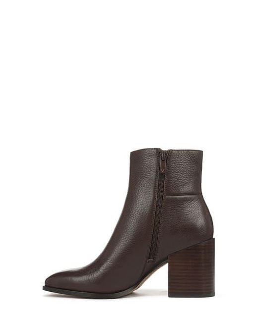 Vionic Brown Vynn Plain Toe Bootie