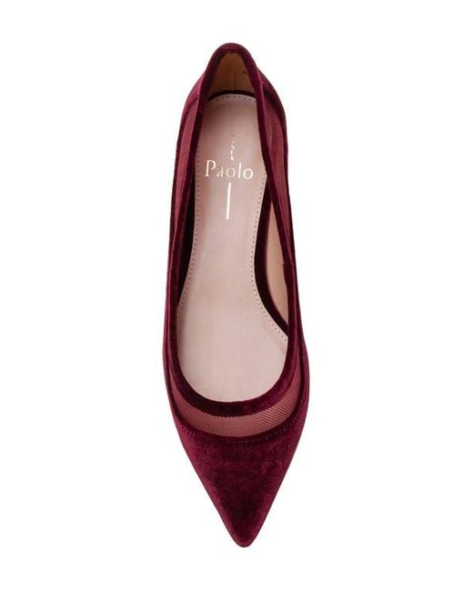 Linea Paolo Red Novah Pointed Toe Flat