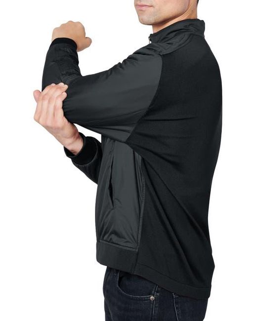 Con.struct Gray Slim Fit Solid Recycled Hybrid Field Jacket for men