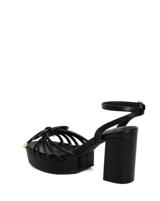 Shu Shop Black Edith Ankle Strap Platform Sandal