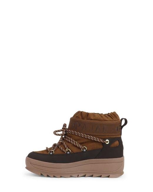 Pajar Brown Galaxy Mini Waterproof Platform Ankle Bootie
