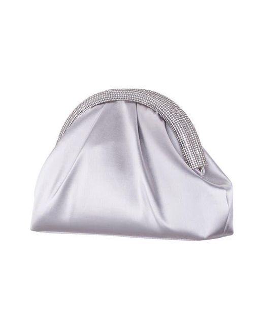 Nina Purple Jane Frame Clutch