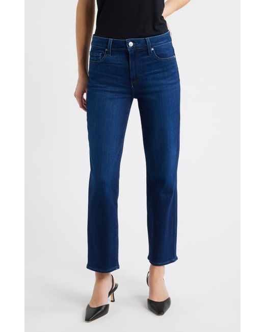 PAIGE Women's Blue Mason Ankle Straight Leg Jeans