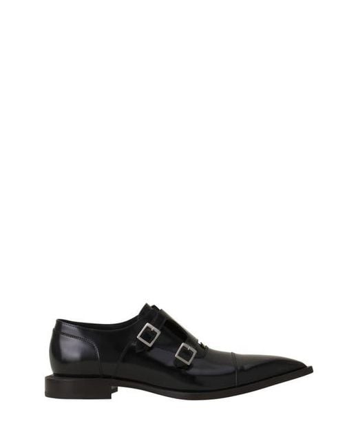 Lanvin Black Monk Shoes for men