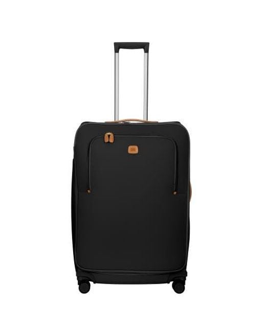 Bric's Black Firenze Softside 30 Large Checked Compound Spinner Luggage