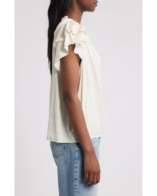 Rails Blue Calista Floral Flutter Sleeve Top