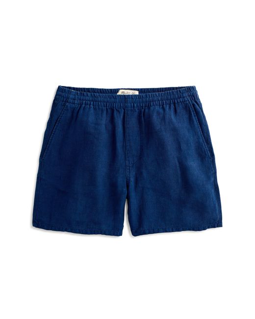Madewell Blue Everywear Linen Twill Shorts for men