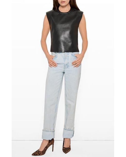 AS by DF Black Blaze Recycled Leather Tee