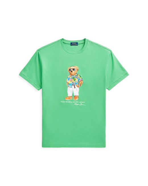 Polo Ralph Lauren Green Polo Bear Graphic T-shirt for men