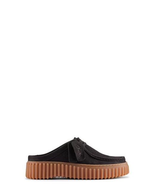 Clarks Black Torhill Mule