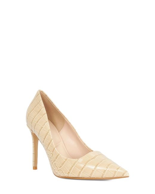 Dune Natural Assured Pointed Toe Pump