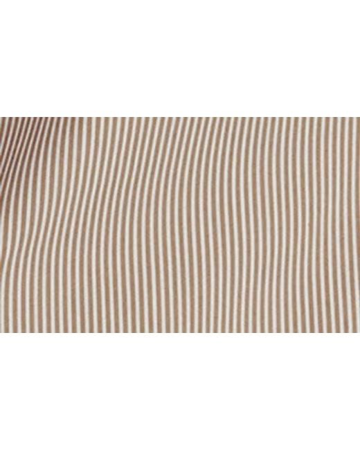 Mango Natural Stripe Pajama Shorts