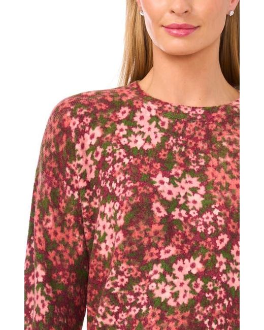 Cece Blue Print Sweater