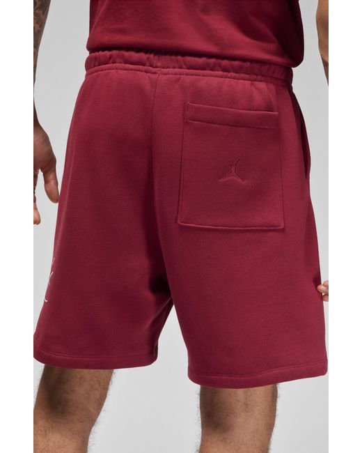 Nike Red Fleece Sweat Shorts for men