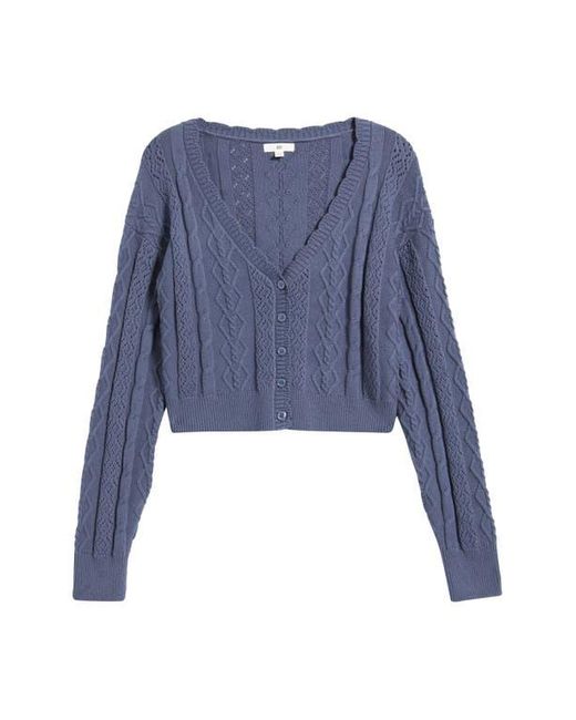 BP. Blue Mixed Stitch Cardigan