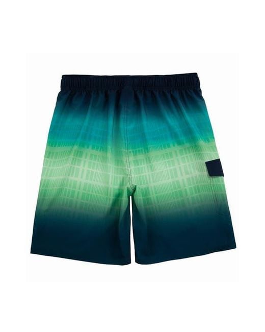 Rokka&Rolla Green Quick-Dry Swim Trunks With Elastic Waist for men