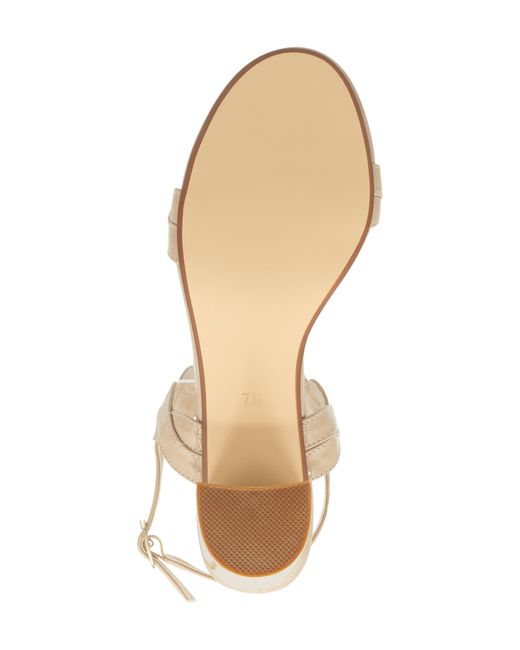 Touch Ups Natural Champagne Ankle Strap Sandal