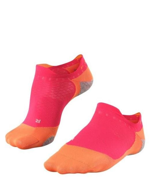 Falke Pink Ru5 Race Invisible Running Socks