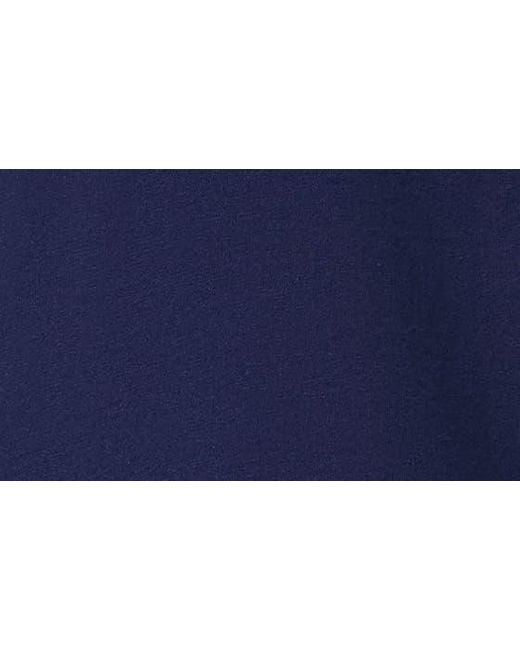 Jones New York Blue Purl Stitch Flutter Sleeve Cotton Blend Knit Top
