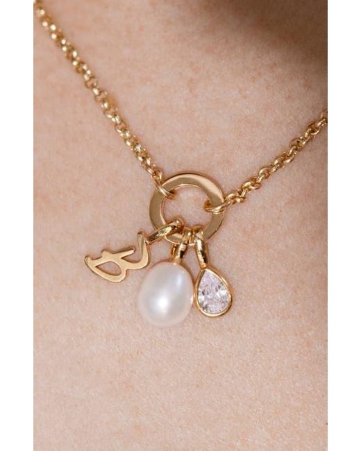 MADE BY MARY White Script Initial Charm