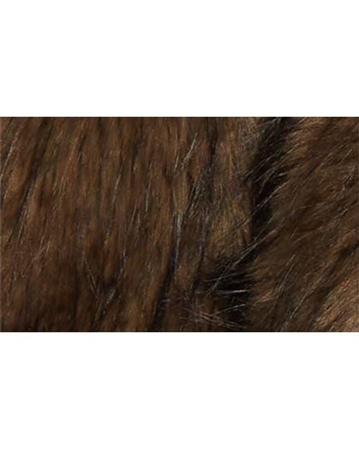 Sacai Brown Melton Wool & Faux Fur Jacket