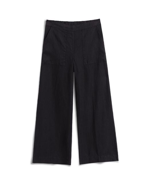 Frank & Eileen Blue Pull-On Linen Pants