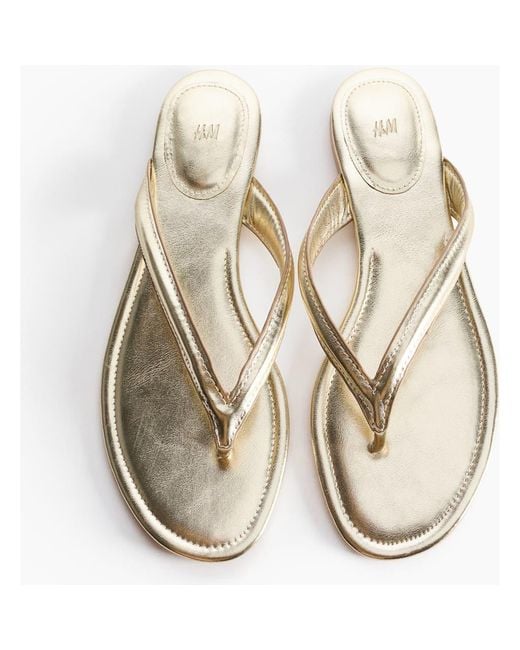 H&M White Flip-Flops