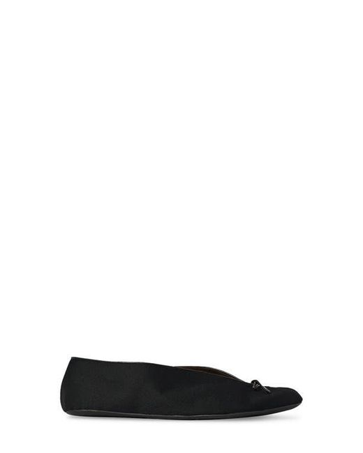 The Row Black Fay Wool Flat