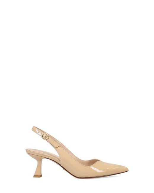 Pelle Moda White Janah Slingback Pointed Toe Pump