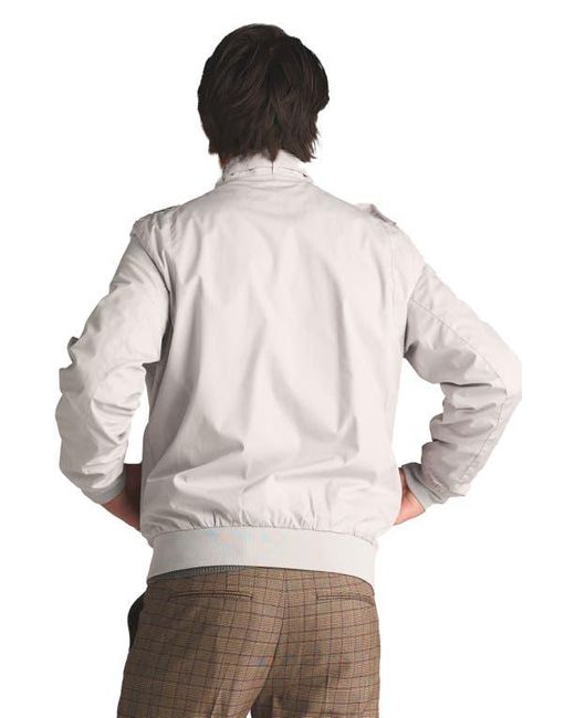 Members Only Gray Classic Iconic Racer Jacket for men