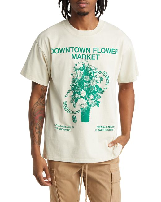 PacSun Green Flower Market Graphic T-shirt for men