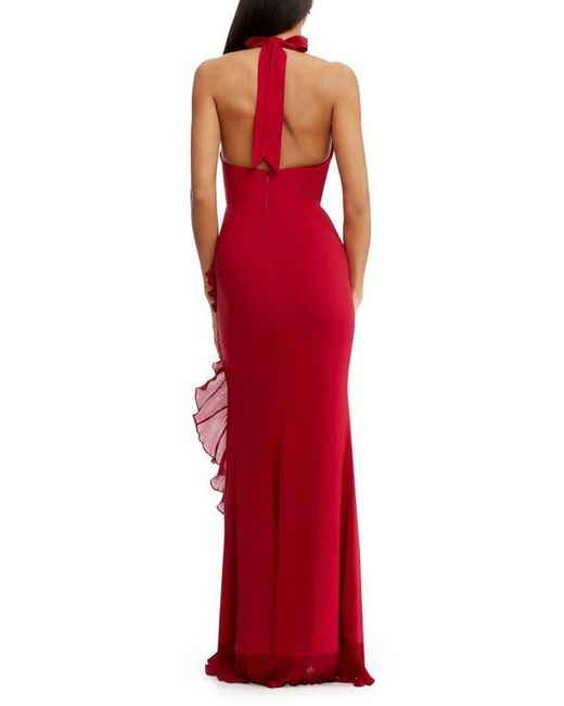 dress the population kathleen Dress The Population Kathleen Ruffle Maxi Dress