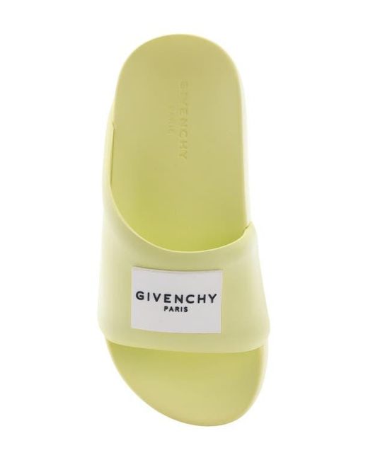 Givenchy Yellow Label Slide Sandal