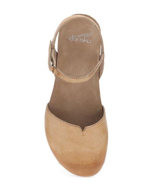 Dansko White Rowan Flat