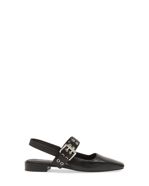 Rag & Bone Black Astra Slingback Flat