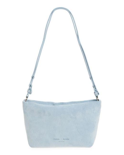 Proenza Schouler Blue Bond Suede Shoulder Bag