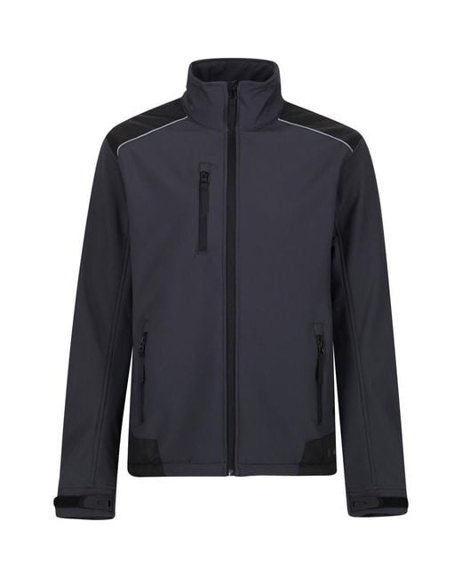 Regatta Blue Sandstom Workwear Softshell Jacket for men