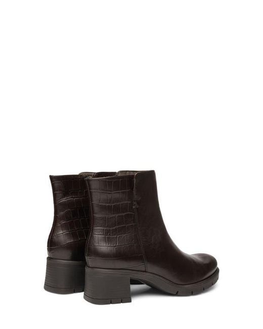 Ara Brown Plum Side Zip Bootie