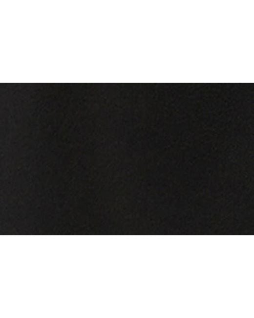 Marina Rinaldi Black Ortica Faux Leather & Virgin Wool Poncho