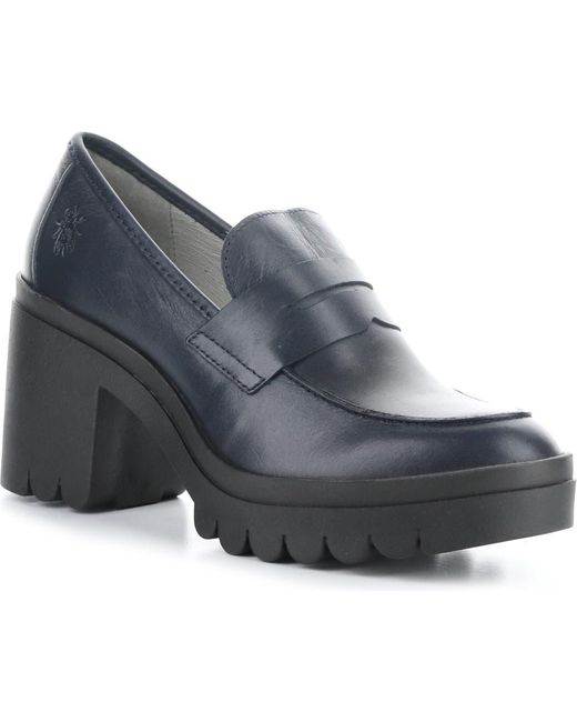 Walk London Kate saddle loafers in black smooth leather