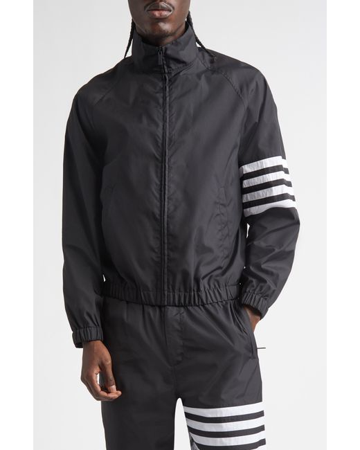 Thom Browne Black 4-Bar Track Jacket for men