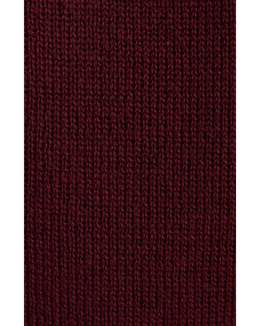 Dries Van Noten Red Contrast Trim Wool Blend Sweater Vest