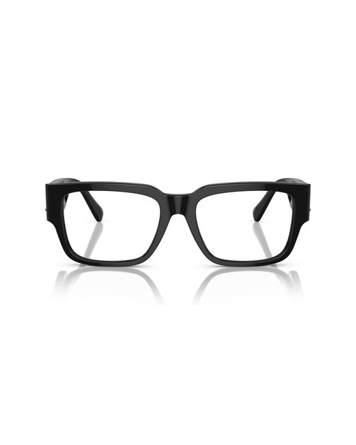 Versace Black 53Mm Square Optical Glasses for men