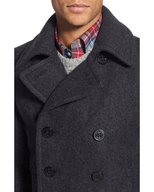 schott pea coat slim