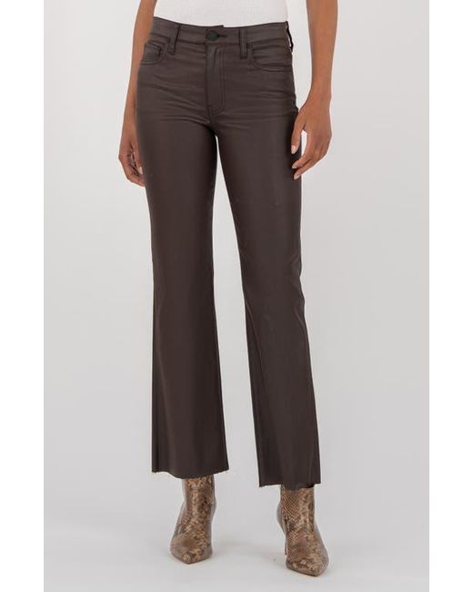 Kut From The Kloth Brown Kelsey Crop Kick Flare Jeans