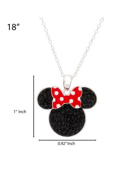 Disney Red Bow Pendant Necklace