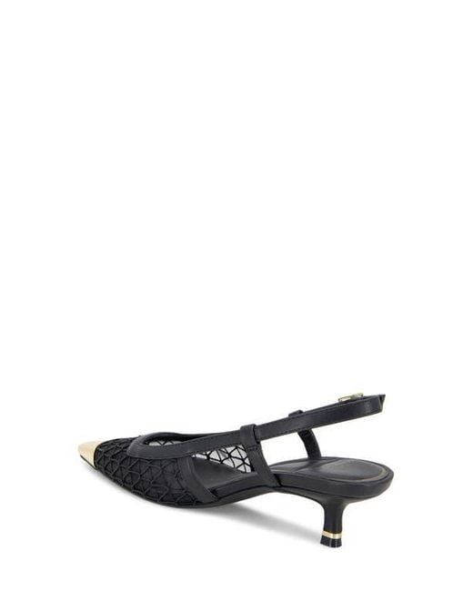 Kenneth Cole Blue Maxine Kitten Heel Slingback Pump