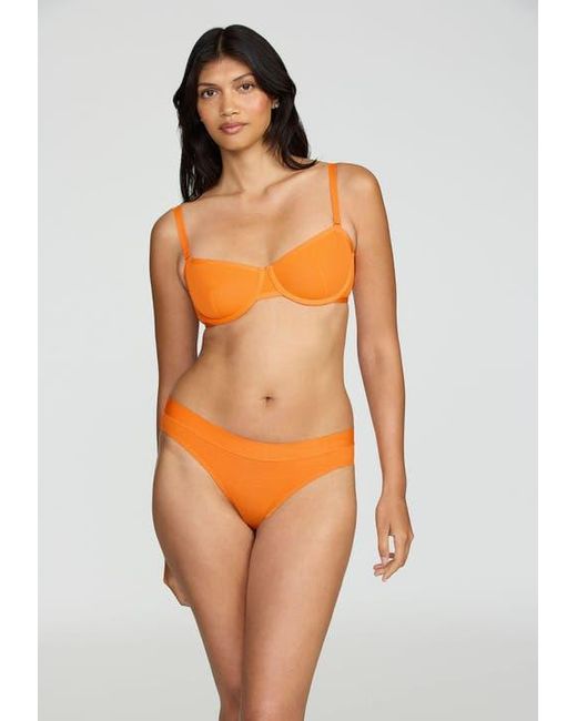 CUUP Orange The Balconette Mesh Underwire Bra
