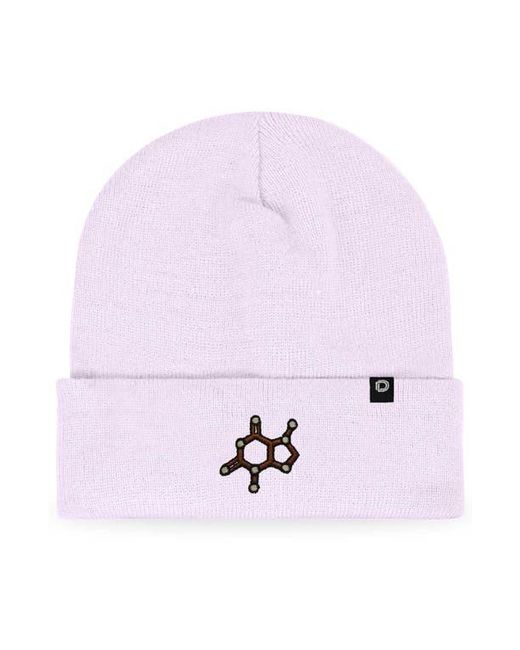 Alix White Molecule Beanie for men